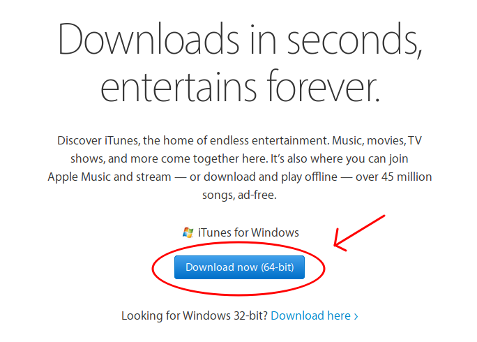 download itunes for windows 7 service pack 1 64 bit